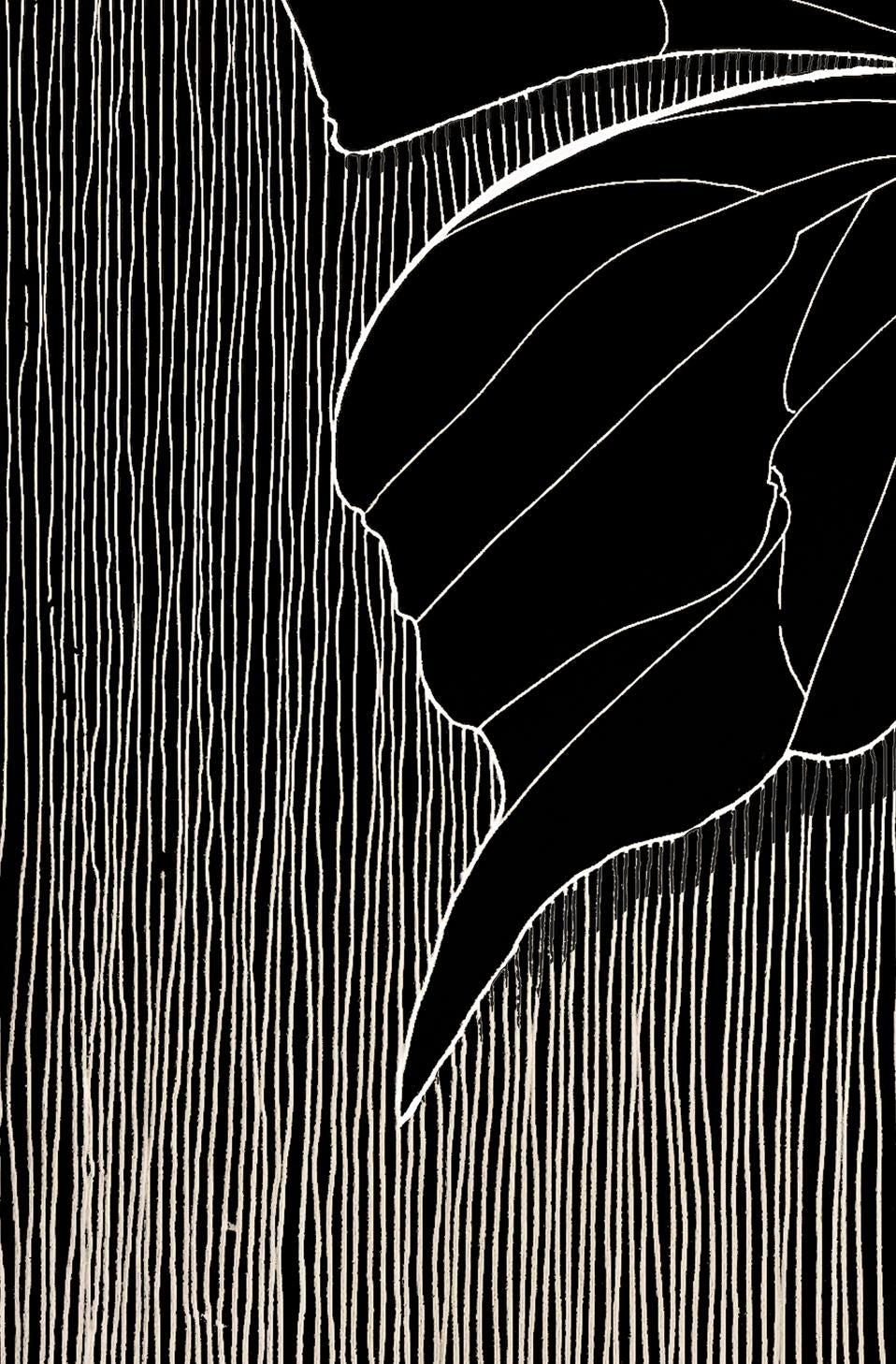 Butterfly Illustration, Symbolic Poster, Black White Fine Print, Contemporary Decor